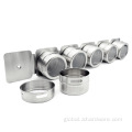 Spice Containers Set Set Of 6 Magnetic Spice Jars Seasoning Containers Supplier
